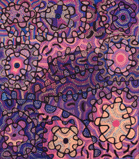 Aboriginal Artwork by Gayle Napangardi Gibson, Mina Mina Jukurrpa - Ngalyipi, 122x107cm