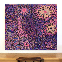 Aboriginal Artwork by Gayle Napangardi Gibson, Mina Mina Jukurrpa - Ngalyipi, 122x107cm