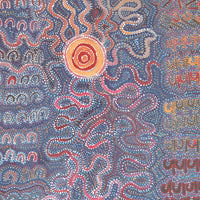 Aboriginal Artwork by Gayle Napangardi Gibson, Mina Mina Jukurrpa - Ngalyipi, 182x107cm