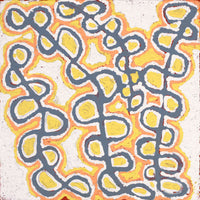 Aboriginal Artwork by Gayle Napangardi Gibson, Mina Mina Jukurrpa - Ngalyipi, 30x30cm