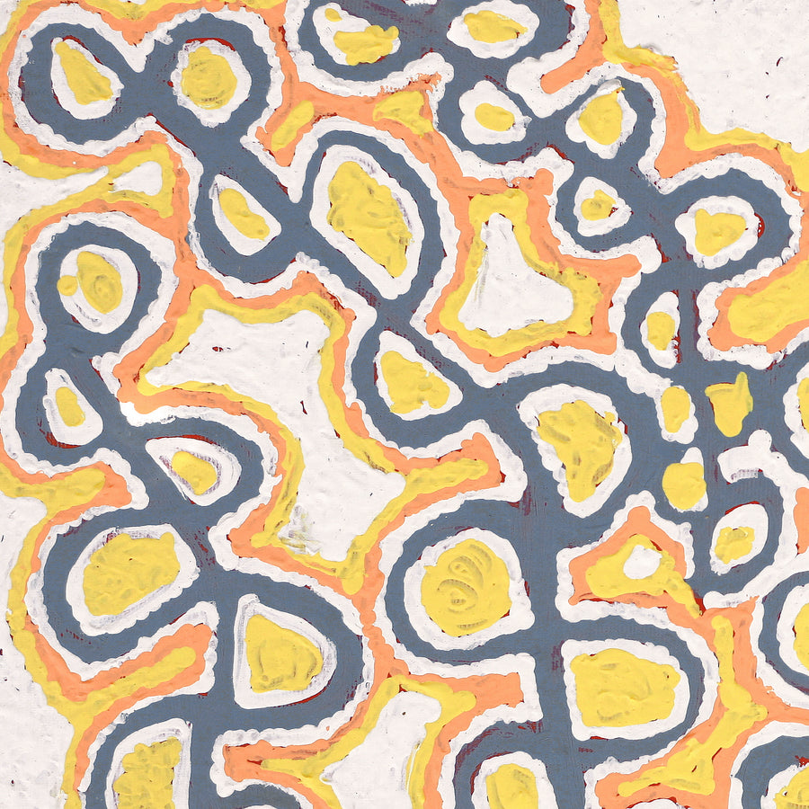 Aboriginal Artwork by Gayle Napangardi Gibson, Mina Mina Jukurrpa - Ngalyipi, 30x30cm
