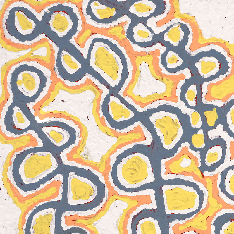 Aboriginal Artwork by Gayle Napangardi Gibson, Mina Mina Jukurrpa - Ngalyipi, 30x30cm