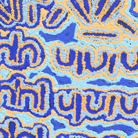 Aboriginal Artwork by Gayle Napangardi Gibson, Mina Mina Jukurrpa - Ngalyipi, 30x30cm