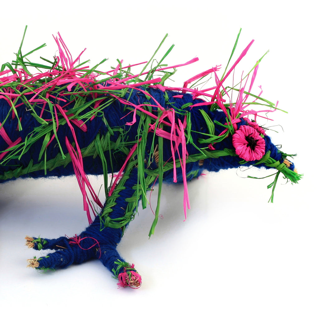 Aboriginal Artwork by Gemma Elliot - Tjanpi Echidna Sculpture