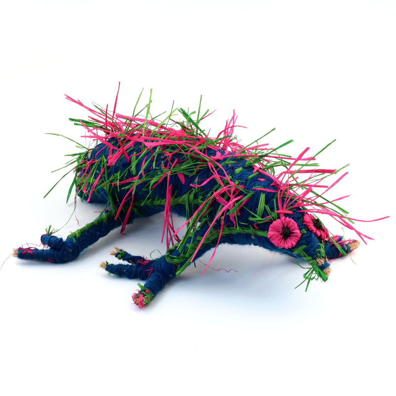 Aboriginal Artwork by Gemma Elliot - Tjanpi Echidna Sculpture