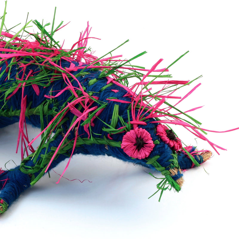 Aboriginal Artwork by Gemma Elliot - Tjanpi Echidna Sculpture