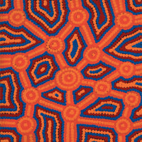 Aboriginal Artwork by Geraldine Nangala Gallagher, Yankirri Jukurrpa (Emu Dreaming) - Ngarlikurlangu, 30x30cm
