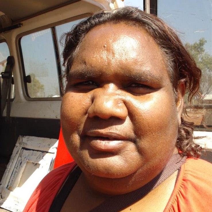 Aboriginal Artwork by Geraldine Nangala Gallagher, Yankirri Jukurrpa (Emu Dreaming) - Ngarlikurlangu, 122x76cm