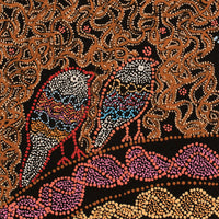 Aboriginal Artwork by Geraldine Napangardi Granites, Ngalyipi Jukurrpa (Snake Vine Dreaming) - Purturlu, 61x46cm