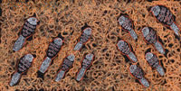 Aboriginal Artwork by Geraldine Napangardi Granites, Ngalyipi Jukurrpa (Snake Vine Dreaming) - Purturlu, 91x46cm