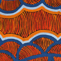 Aboriginal Artwork by Geraldine Napurrurla Langdon, Ngurlu Jukurrpa (Native Seed Dreaming), 76x61cm