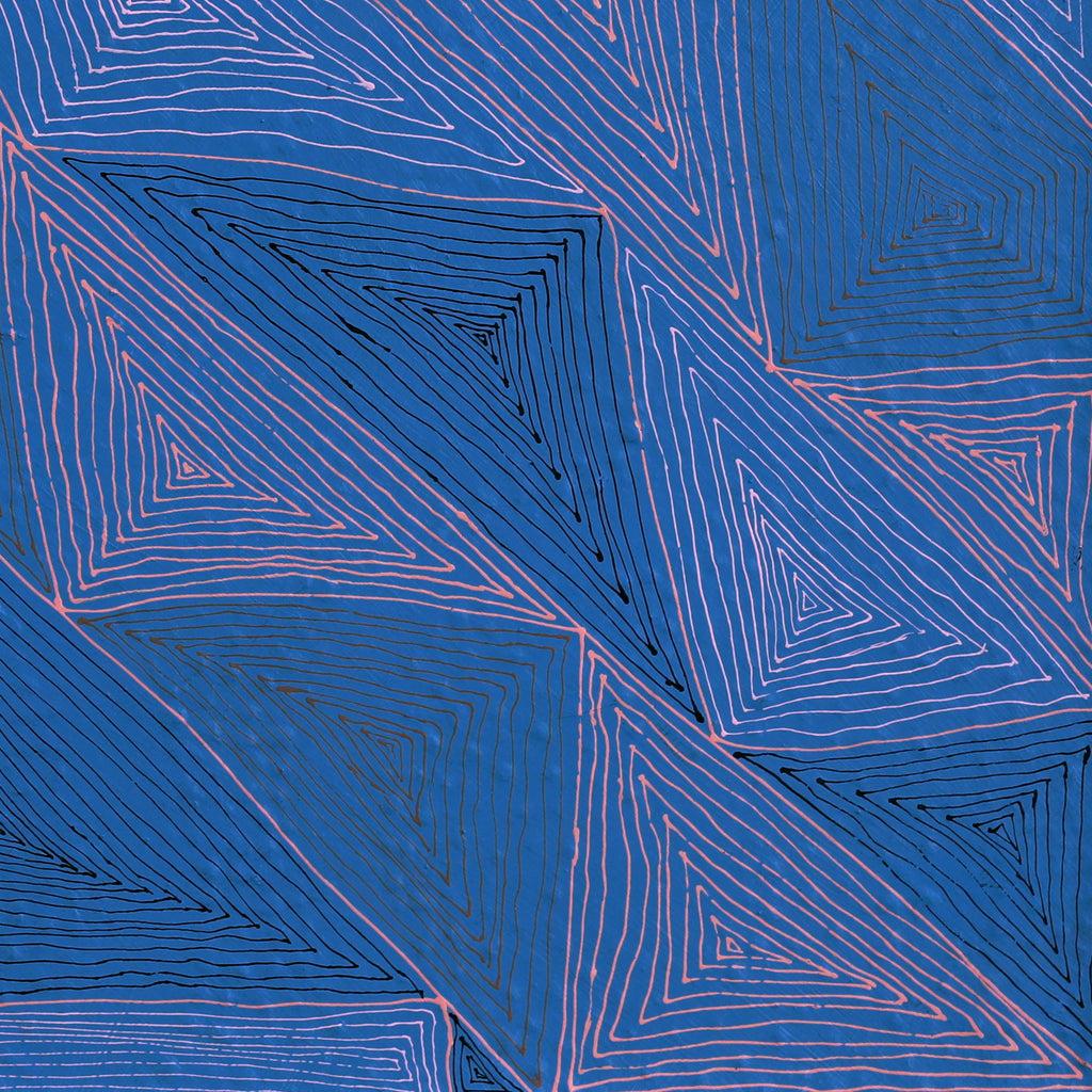 Aboriginal Artwork by Geraldine Napurrurla Wilson, Yawakiyi Jukurrpa (Native Currant Dreaming), 46x46cm