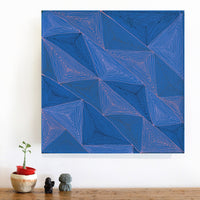 Aboriginal Artwork by Geraldine Napurrurla Wilson, Yawakiyi Jukurrpa (Native Currant Dreaming), 46x46cm