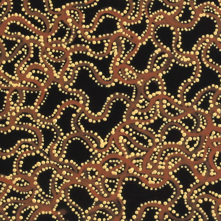 Aboriginal Artwork by Geraldine Napangardi Granites, Ngalyipi Jukurrpa (Snake Vine Dreaming) - Yanjirlpiri, 30x30cm