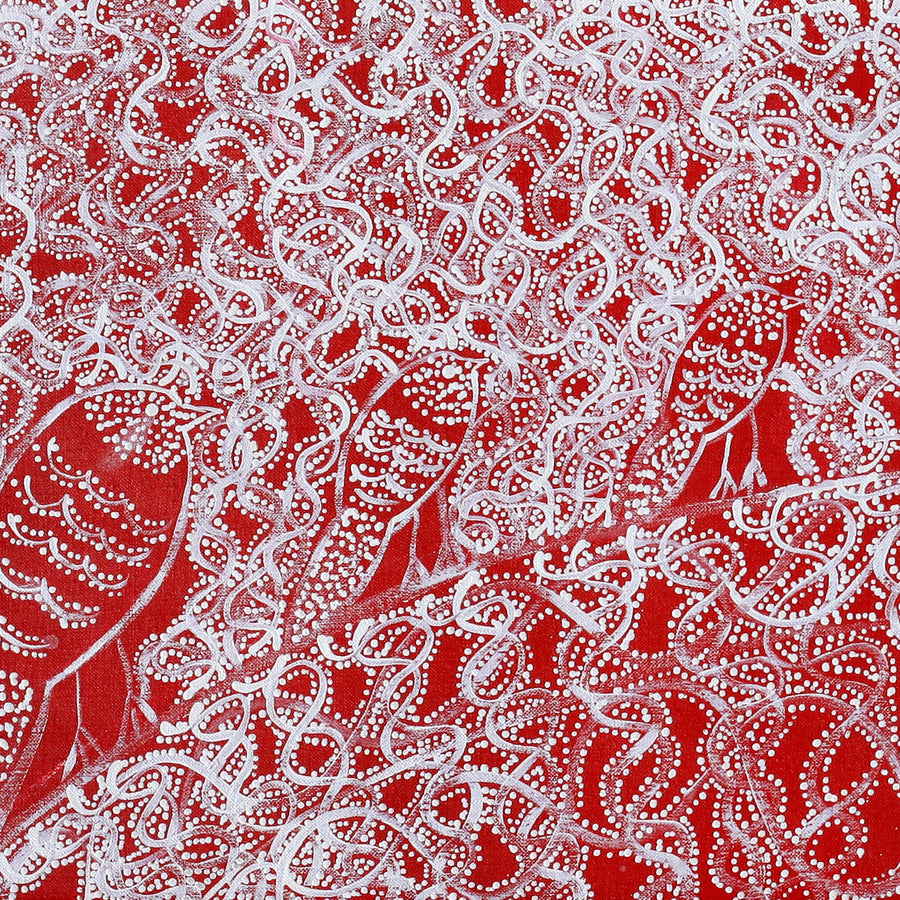 Aboriginal Artwork by Geraldine Napangardi Granites, Jurlpu kuja kalu nyinami Yurntumu-wana, 91x30cm