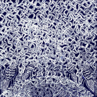 Aboriginal Artwork by Geraldine Napangardi Granites, Jurlpu kuja kalu nyinami Yurntumu-wana, 46x46cm