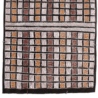 Aboriginal Artwork by Gitjaki Munuŋgurr, Djapu Design, 103x55cm Bark