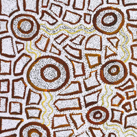 Aboriginal Artwork by Glen Jampijinpa Martin, Janganpa Jukurrpa - Mawurrji, 107x61cm