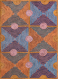 Aboriginal Artwork by Gloria Napangardi Gill, Lukarrara Jukurrpa, 91x61cm