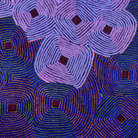 Aboriginal Artwork by Gloria Napangardi Gill, Lukarrara Jukurrpa, 122x107cm