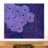 Aboriginal Artwork by Gloria Napangardi Gill, Lukarrara Jukurrpa, 122x107cm