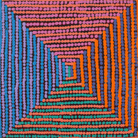 Aboriginal Artwork by Gloria Napangardi Gill, Lukarrara Jukurrpa, 30x30cm