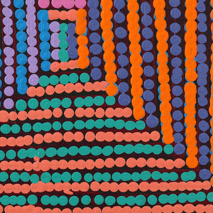 Aboriginal Artwork by Gloria Napangardi Gill, Lukarrara Jukurrpa, 30x30cm - ART ARK®