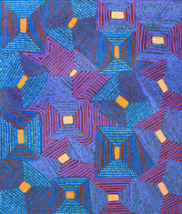 Aboriginal Artwork by Gloria Napangardi Gill, Lukarrara Jukurrpa, 107x91cm