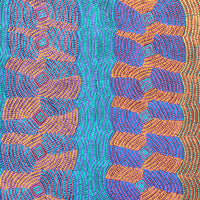 Aboriginal Artwork by Gloria Napangardi Gill, Lukarrara Jukurrpa, 183x76cm