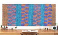 Aboriginal Artwork by Gloria Napangardi Gill, Lukarrara Jukurrpa, 183x76cm