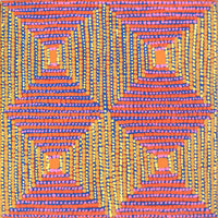 Aboriginal Artwork by Gloria Napangardi Gill, Lukarrara Jukurrpa, 30x30cm