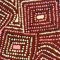 Aboriginal Artwork by Gloria Napangardi Gill, Lukarrara Jukurrpa, 30x30cm