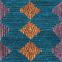 Aboriginal Artwork by Gloria Napangardi Gill, Lukarrara Jukurrpa, 30x30cm
