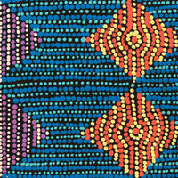 Aboriginal Artwork by Gloria Napangardi Gill, Lukarrara Jukurrpa, 30x30cm