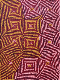 Aboriginal Artwork by Gloria Napangardi Gill, Lukarrara Jukurrpa, 61x46cm
