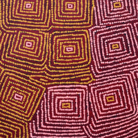 Aboriginal Artwork by Gloria Napangardi Gill, Lukarrara Jukurrpa, 61x46cm