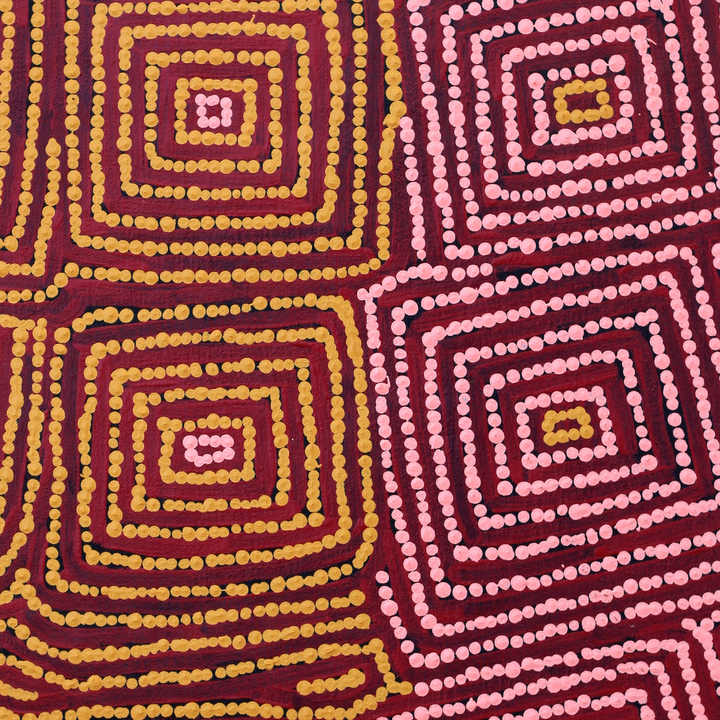Aboriginal Artwork by Gloria Napangardi Gill, Lukarrara Jukurrpa, 61x46cm