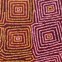Aboriginal Artwork by Gloria Napangardi Gill, Lukarrara Jukurrpa, 61x46cm