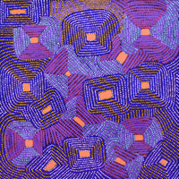 Aboriginal Artwork by Gloria Napangardi Gill, Lukarrara Jukurrpa, 91x91cm