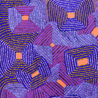 Aboriginal Artwork by Gloria Napangardi Gill, Lukarrara Jukurrpa, 91x91cm