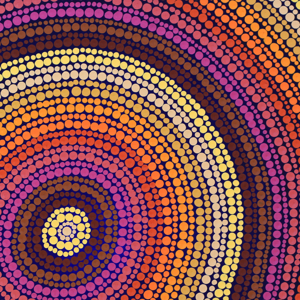 Aboriginal Artwork by Glorine Nungarrayi Martin, Karnta Jukurrpa (Womens Dreaming), 30x30cm