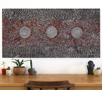 Aboriginal Artwork by Grace Napangardi Butcher, Pikilyi Jukurrpa (Vaughan Springs Dreaming), 122x61cm