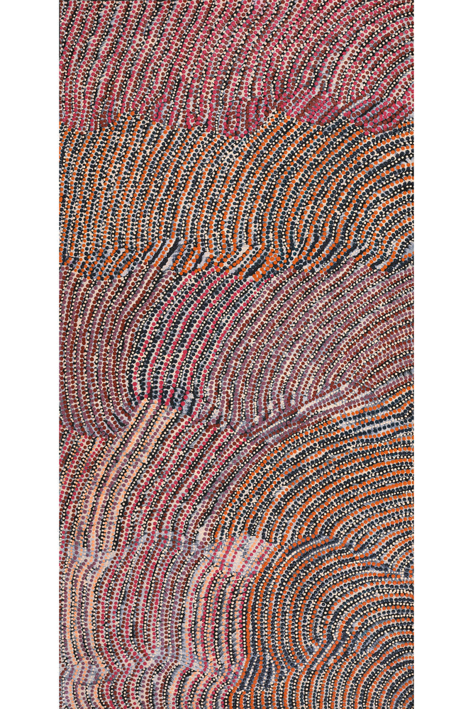 Aboriginal Artwork by Grace Napangardi Butcher, Pikilyi Jukurrpa (Vaughan Springs Dreaming), 122x61cm