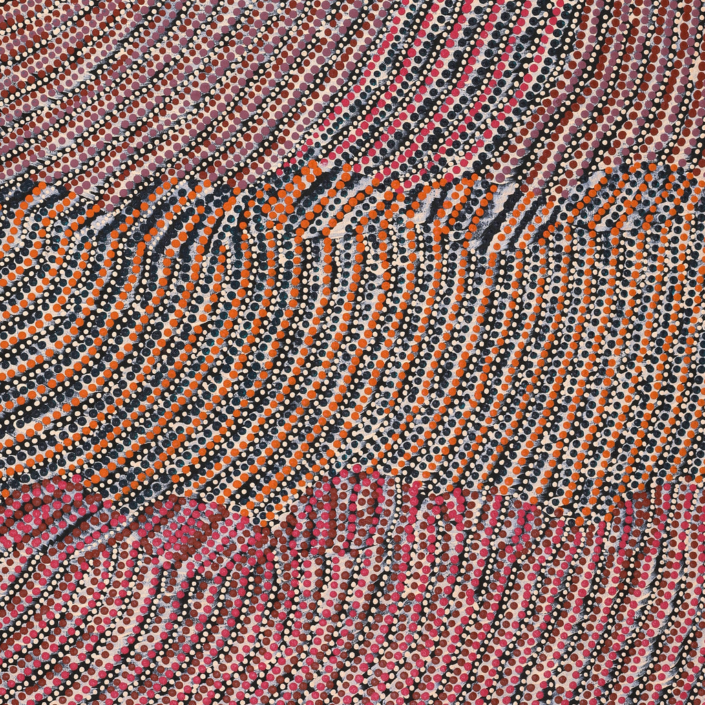 Aboriginal Artwork by Grace Napangardi Butcher, Pikilyi Jukurrpa (Vaughan Springs Dreaming), 122x61cm