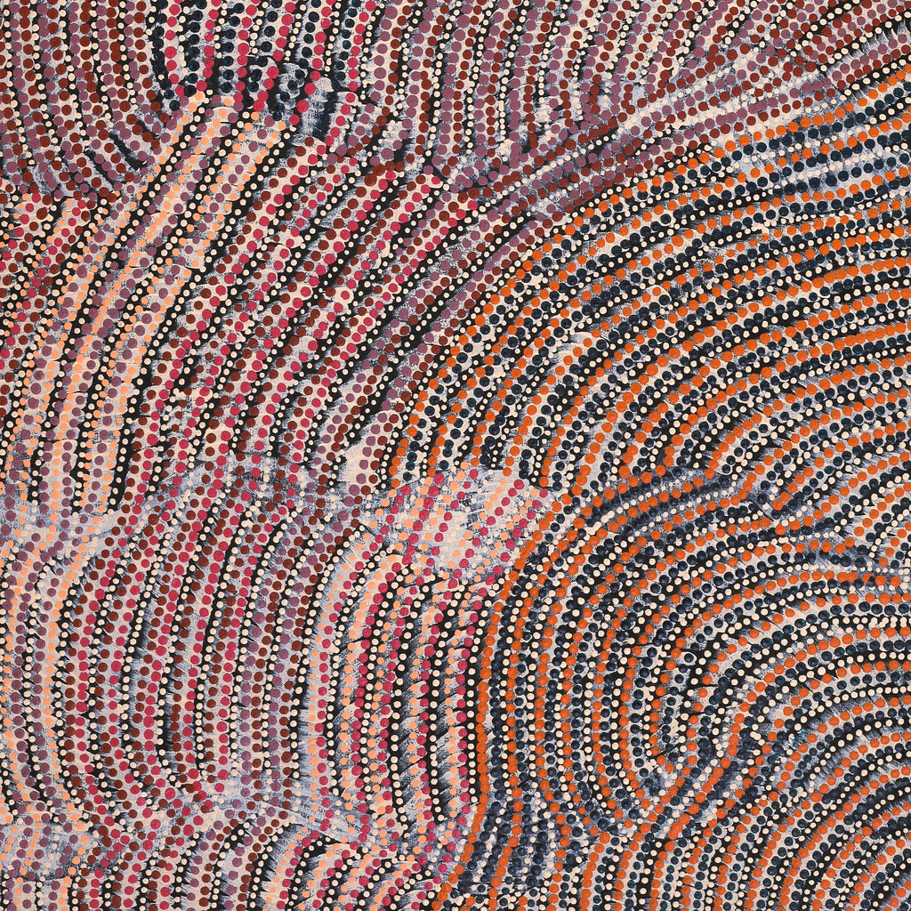 Aboriginal Artwork by Grace Napangardi Butcher, Pikilyi Jukurrpa (Vaughan Springs Dreaming), 122x61cm