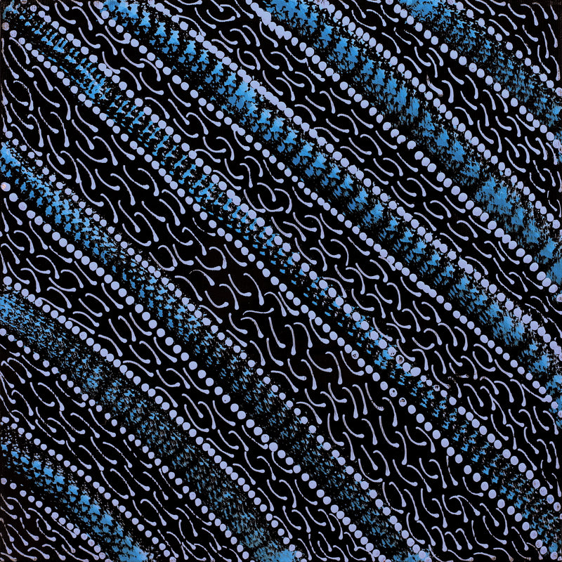 Aboriginal Artwork by Grace Napangardi Butcher, Pikilyi Jukurrpa (Vaughan Springs Dreaming), 30x30cm