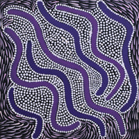 Aboriginal Artwork by Grace Napangardi Butcher, Pikilyi Jukurrpa (Vaughan Springs Dreaming), 30x30cm