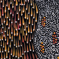 Aboriginal Artwork by Grace Napangardi Butcher, Pikilyi Jukurrpa (Vaughan Springs Dreaming), 30x30cm