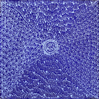 Aboriginal Artwork by Grace Napangardi Butcher, Pikilyi Jukurrpa (Vaughan Springs Dreaming), 30x30cm