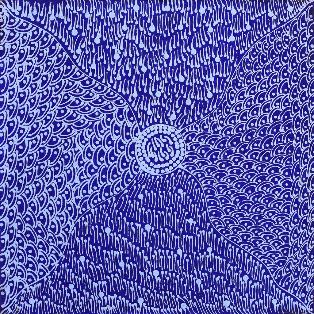 Aboriginal Art by Grace Napangardi Butcher, Pikilyi Jukurrpa (Vaughan Springs Dreaming), 30x30cm - ART ARK®